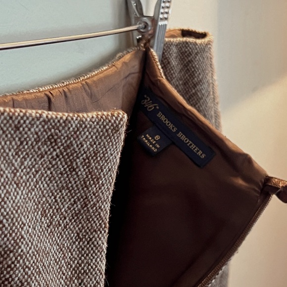 Brooks Brothers Wool Blend Skirt w Slit - Picture 6 of 11